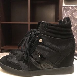 Alara 3CM Black Signature Suede Sneaker Heels